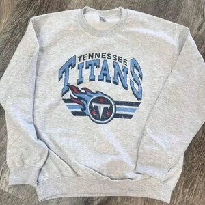 Vintage 90s Grey Tennessee Titans Football Sweatshirt gift for men women cotton
